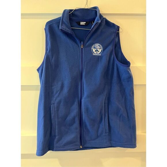 Lands End Blue Zipper Vest World Championship Breeders Cup Keeneland - Picture 9 of 11